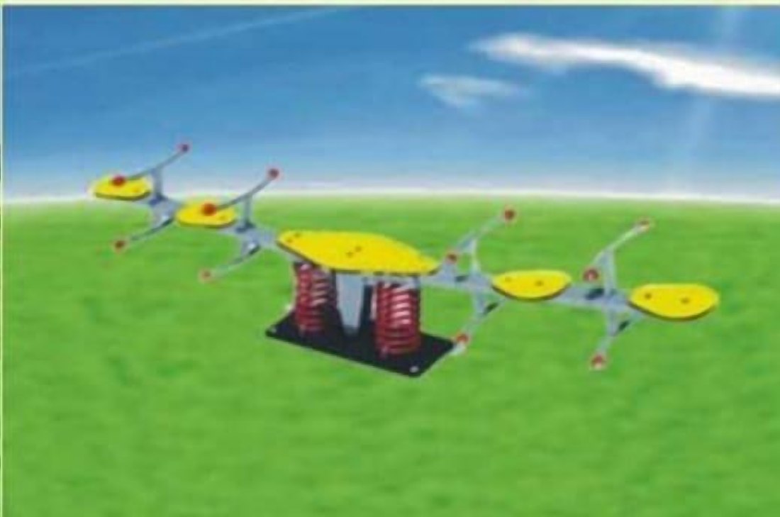 FRP Molded Seesaw with Spring Mechanism