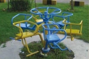 Molded-Shape Merry-Go-Round with Seats
