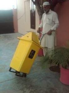 Movable Bin with Wheel